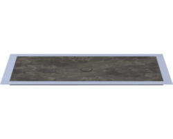 Bodengleiches Duschelement-Set Wesko Trentino 180x80x5,4 cm buntschiefer