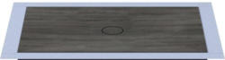 Bodengleiches Duschelement-Set Wesko Trentino 120x80x5,2 cm persische eiche