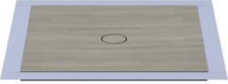 Bodengleiches Duschelement-Set Wesko Trentino 100x100x5,4 cm atlantik eiche
