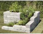 Hornbach Kräuterschnecke Flairstone Beton 162x162x60 cm grau