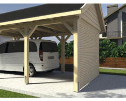 Rückwand wekaLine für Carports 270x217 cm natur