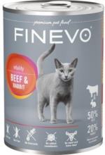 Hornbach Katzenfutter nass FINEVO Vitality Rind und Kaninchen 400 g