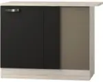 Hornbach Eckunterschrank Optifit Faro anthrazit 100x84,8x60 cm mit Drehtür