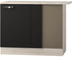 Eckunterschrank Optifit Faro anthrazit 100x84,8x60 cm mit Drehtür