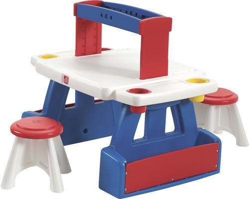 Kinderbasteltisch Step2 Creative Projects Table rot-blau