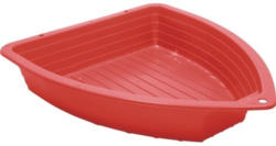Kinder Sandkasten Boot Kunststoff 120 x 100 x 22 cm rot