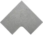 Hornbach FLAIRSTONE Poolumrandung Phönix grau Eckstück innen gerundet 60 x 35 / 60 x 35 x 3 cm