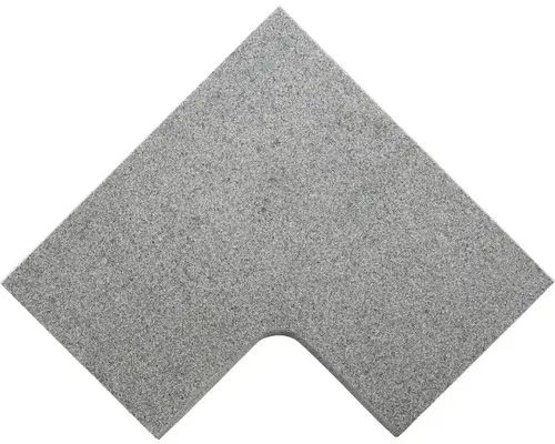 FLAIRSTONE Poolumrandung Phönix grau Eckstück innen gerundet 60 x 35 / 60 x 35 x 3 cm
