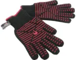 Hornbach Char-Broil Hochleistungsgrillhandschuhe Grillhandschuhe Ofenhandschuhe Backhandschuhe schwarz hitzebeständig bis 220 °C Aramid-Mischung schwarz rot