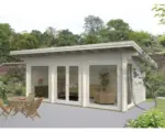 Hornbach Gartenhaus Heidi 19,7 m² inkl. Fußboden 620 x 340 cm natur