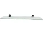 Hornbach Glasablage Sanotechnik Soho 55x17 cm schwarz matt