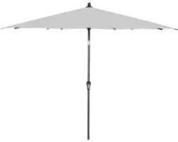 Sonnenschirm Marktschirm Siena Garden Avio mit Kurbelfunktion Ø 300 cm Polyester grau