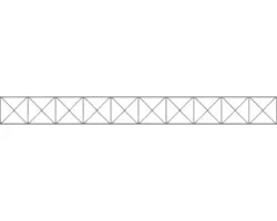 Dekorelement ALBERTS für Doppelstabmatte Nexus 200 x 20 cm anthrazit