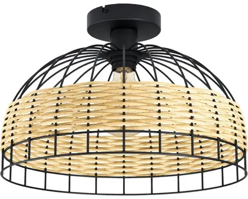 Deckenleuchte ANWICK E27 60 W IP20 schwarz