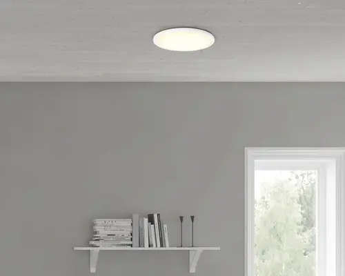 LED Deckenleuchte Metall/Kunststoff 17W 1500 lm 2750 K warmweiß HxØ 100x350 mm Balance weiß