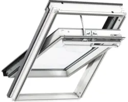 VELUX Schwingfenster INTEGRA GGL-66 114X118 Kiefer endlackiert weiß SK06 Holz/Alu