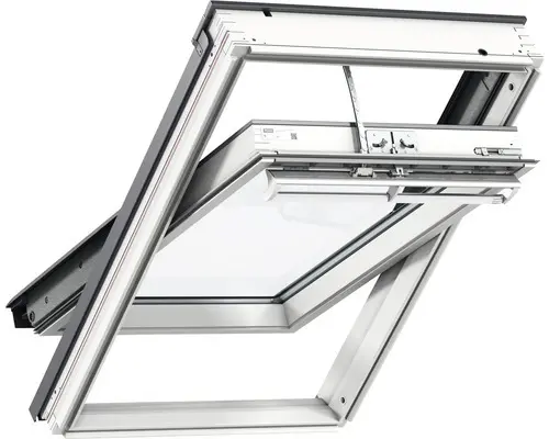 VELUX Schwingfenster INTEGRA GGL-66 114X118 Kiefer endlackiert weiß SK06 Holz/Alu