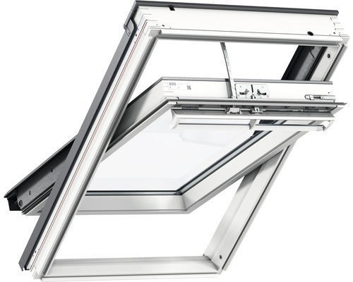 VELUX Schwingfenster SOLAR GGL 134X98 Kiefer endlackiert weiß UK04 Holz/Cu