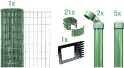 Zaunkomplett-Set ALBERTS Fix-Clip Pro-Set zum Einbetonieren 10x1,02 m grün