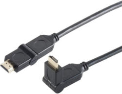 HDMI A-Stecker winkelbar UHD 4K 3 m schwarz
