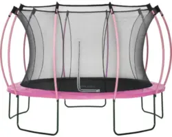 Trampolin plum Colours mit Netz 366 cm pink