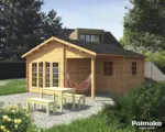 Hornbach Gartenhaus Palmako Irene inkl. Fußboden 510 x 550 cm tauchgrundiert braun