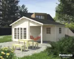Hornbach Gartenhaus Palmako Irene inkl. Fußboden 510 x 550 cm tauchgrundiert