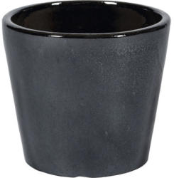 Pflanztopf rund Passion for Pottery Shanghai Verbundwerkstoff Ø 34 cm H 30 cm schwarz