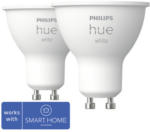 Hornbach Philips hue Reflektorlampe White dimmbar weiß GU10 2x 5,2W 2x 400 lm warmweiß- neutralweiß 2 Stk - Kompatibel mit SMART HOME by hornbach