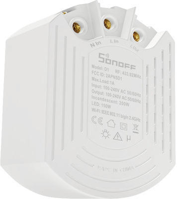Aufputz Steuereinsatz Sonoff D1 Smart-Home Dimmermodul, mit Funkempfängermodul 433MHz (Fernbedienung nicht im Lieferumfang enthalten)