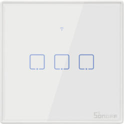 Unterputz Steuereinsatz Sonoff T2EU3C-TX Smart-Home Unterputz-Wandschalter 3 Kanal weiss, mit Funkempfän