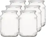 Hornbach Einmachglas, Konservenglas mit Twist Off Verschluss weiß 720 ml 6 Stk.