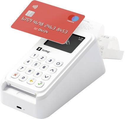 Sumup EC- und Kreditkartenlesegerät-Set 3G + WiFi inkl. Ladeschale, Bondrucker