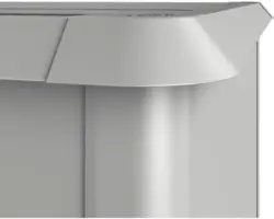 Schneckenschutz biohort für Hochbeet 2x0,5 silber