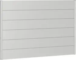 Zaunelement Aluminium biohort 200 x 135 cm silber-metallic