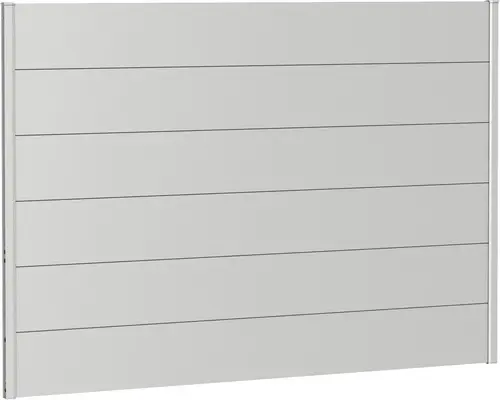 Zaunelement Aluminium biohort 200 x 135 cm silber-metallic