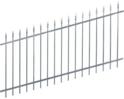 Zaun-Set ALBERTS Chaussee verstellbar zum Aufschrauben 8 x 1 m anthrazit