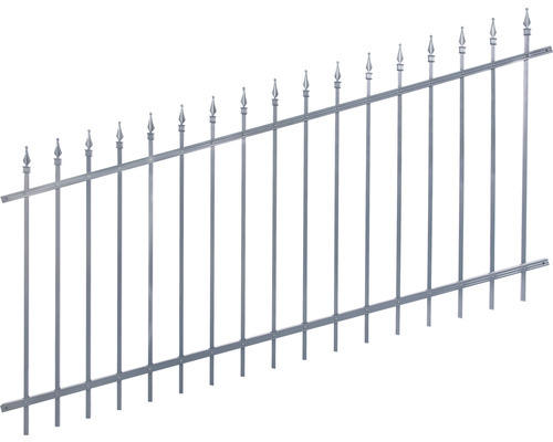 Zaun-Set ALBERTS Chaussee verstellbar zum Aufschrauben 8 x 1 m anthrazit