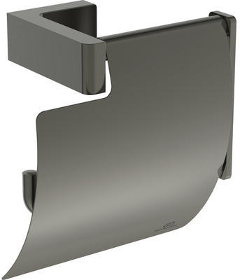 Toilettenpapierhalter Ideal Standard Conca Cube mit Deckel grau