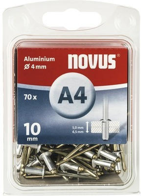 Novus Blindnieten Aluminium Ø 4x10 mm 70er Pack