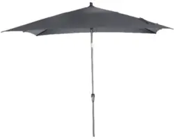 Sonnenschirm Marktschirm Siena Garden Avio mit Kurbelfunktion Ø 250 cm Polyester anthrazit anthrazit