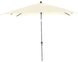 Sonnenschirm Marktschirm Siena Garden Avio mit Kurbelfunktion Ø 250 cm Polyester anthrazit ecru