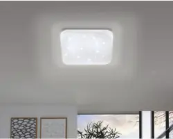 LED Deckenleuchte Frania weiß 17,3W 2000 lm 3000 K warmweiß 330 x 330 mm