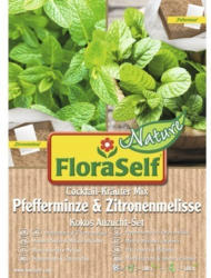 Anzuchtset Flora Self Nature Kokos 'Pfefferminze & Zitronenmelisse' 0,2 m²
