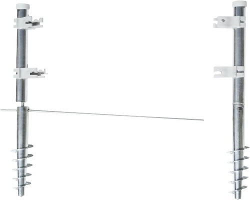 Schraub-Erdanker anthrazit 65 cm breit 2er-Pack