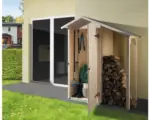 Hornbach Gartenhaus weka Herzerl ohne Herz mit Fußboden und Schleppdach 83 x 85 cm natur