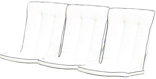 Auflage für Gartenbank MBM Romeo 56 x100 cm Baumwolle-Polyester 3-Sitzer creme