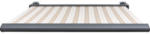 Hornbach SOLUNA Kassettenmarkise Exclusiv 2,5x2 Stoff Dessin 6171 Gestell RAL 7016 anthrazitgrau inkl. Motor und Wandschalter