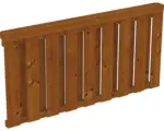 Hornbach Brüstung Deckelschalung SKAN HOLZ 170x84 cm nussbaum