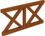 Hornbach Brüstung Andreaskreuz SKAN HOLZ Douglasie 170x84cm nussbaum